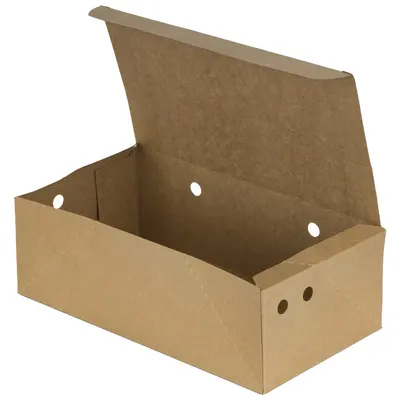 Cutii Biodegradabile de Carton, Kraft, Marimea 210x115x70 mm, 300 buc