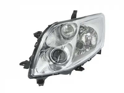 Far Stanga (H3, electric, fara motoras, culoare interior: cromat, culoare semnalizator: transparent) potrivit TOYOTA AURIS