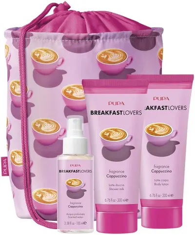 Pupa Breakfast Lovers Set Cappuccino, cu penar, 3 piese