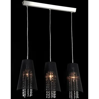 Lampa suspendata Fusion Assol,3 x E14,D.730,cm,H.1000 cm,Negru