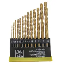Set 13 Burghie 1.5 - 6.5 mm AURII HSS Metal