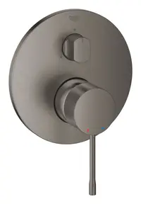 Unitate comanda Grohe Essence 24092AL1, aparenta, monocomanda, diverter, 3 iesiri, necesita set fixare, mat, Grafit / Hard Graphite