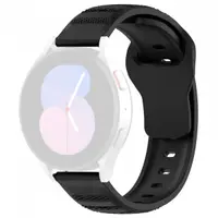 Curea Techsuit W050 pentru Samsung Galaxy Watch / Huawei Watch Series, 20mm, Neagra