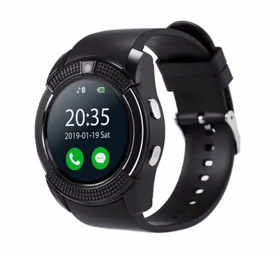 Ceas Smartwatch V8 cu functie apelare SMS camera Bluetooth Android Negru