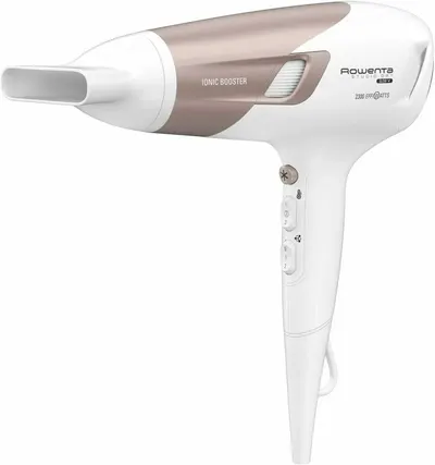 Uscător de păr Rowenta - Studio Dry Glow CV5830F0, 2300W, 2 viteze, alb