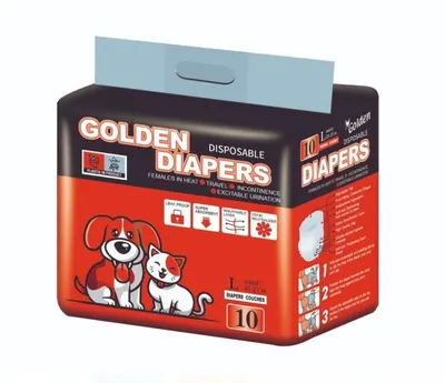 Scutece pentru câini Engros Golden , mărimea L(50*68 cm), 10 buc / pachet