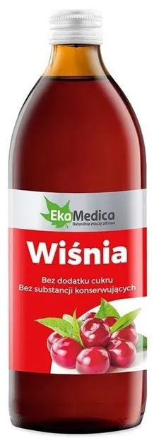 Suc de vișine cu camu-camu și vitamina C naturală, 500 ml, EkaMedica