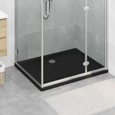 vidaXL Tavă de bază pentru duș cu puncte 100 x 80 x 4 cm ABS Negru