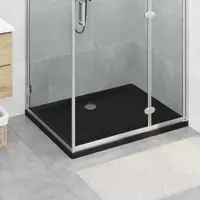 vidaXL Tavă de bază pentru duș cu puncte 100 x 80 x 4 cm ABS Negru