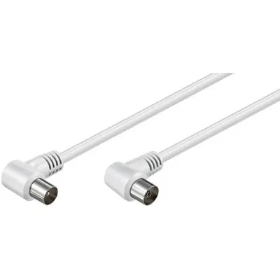 Set 3 x Cablu Coaxial 3C-2V Coax Tata 90 Grade, Coax Mama 90 grade, Dublu Ecranat, 1.5 m