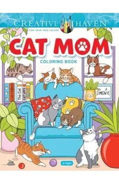Creative Haven Cat Mom Coloring Book