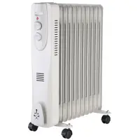 Radiator electric portabil cu ulei 11 elementi 2500W Well HTR-OIL02-2500/11-WL / 5948636038507