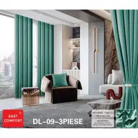Draperie din Tercot Luxury, cu inele incastrate, East Confort,150x245cm, cu Snur Magnetic si Fata de Perna Decorativa – Calitate Premium pentru Confortul Tau, Verde Smarald