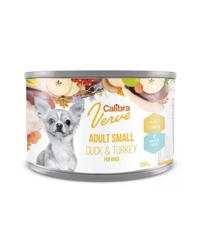 CALIBRA Dog Verve GF Adult Small Duck&Turkey 200 g hrana umeda fara cereale cu rata si curcan pentru caini de rase mici