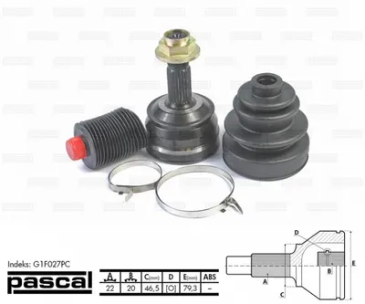 Cap planetara spre roata (22z 20z 46,5mm) FIAT BRAVA, BRAVO I, MAREA, PUNTO, TEMPRA, TIPO; LANCIA DEDRA, DELTA II, Y 1.1-1.9D intre 1987-2003