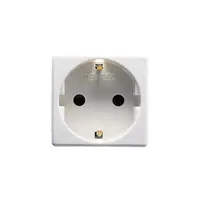 Priza Gewiss schuko SYSTEM Alb 220-250V ac - 2P+E 16A - 2 Module
