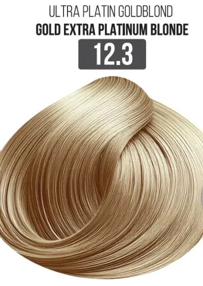 Vopsea Profesionala Cu Amoniac Redus EVOQUE Milk Therapy 100 ml - 12.3 Gold Extra Platinum Blonde - Cu Tehnologie Lipid Micro Emulsion