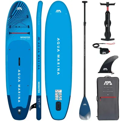 Placă SUP Aqua Marina Monster 12'0" Albastru + PAGAIE DIN CARBON