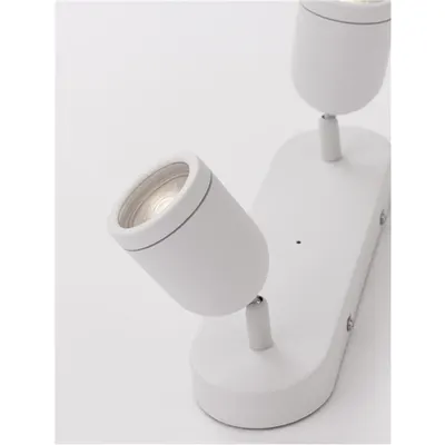 Spot ORSON Nisipiu Alb Metal LED GU10 2x10 Wat 230 Volt IP44 Fara bec