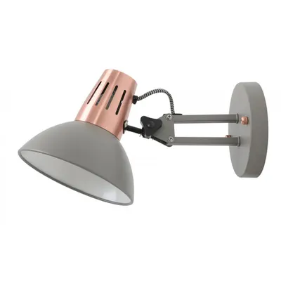 Corp de iluminat aplicat perete - Wall fixture ARTEMIA,2164 AC220-240V,50/60Hz,1*E27, max.40W, IP20, Diameter16,3cm, single, grey