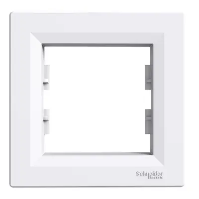 Placa ornament simpla alba Asfora