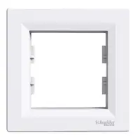Placa ornament simpla alba Asfora