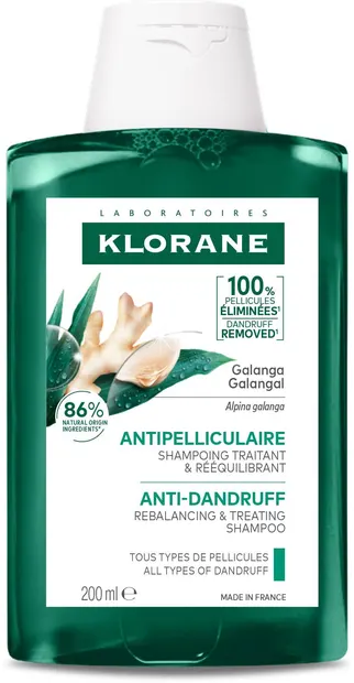 Klorane Galangal Șampon anti-mătreață reechilibrant și tratant, 200 ml