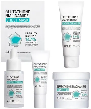 APLB Set Glutathione Niacinamide, 5 piese