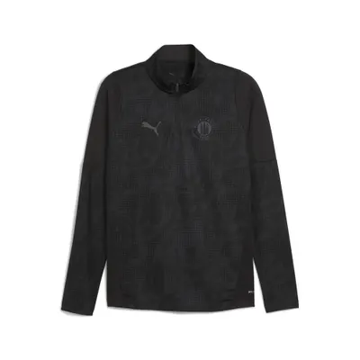 Tricou fotbal bărbați mânecă lungă Fc St. Pauli, negru PUMA