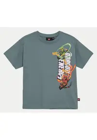Tricou baieti 12011428 - Bumbac organic - Verde - Verde