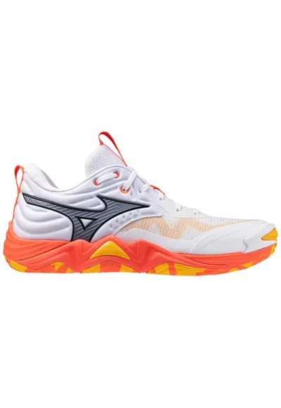 Pantofi volei Wave Momentum Elite FW 2025-Alb/Corai