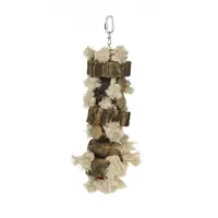 Jucarie din lemn natural pentru pasari Beeztees 42 cm