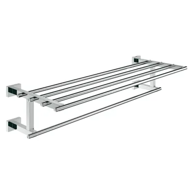 Suport prosop Grohe Essentials Cube, 60 cm, fixare ascunsa, Crom