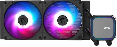 Sistem de răcire cu lichid MSI - MAG CORELIQUID A13 240 RGB, 2x 120 mm, negru