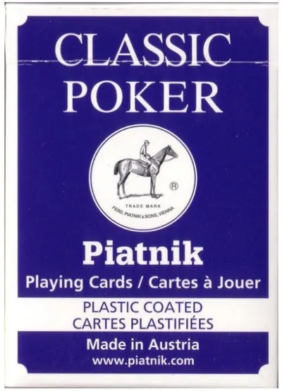 Cărți de joc Piatnik - Classic Poker, albastre