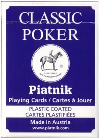 Cărți de joc Piatnik - Classic Poker, albastre