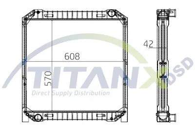 Radiator racire motor (cu rama) potrivit IVECO EUROCARGO I-III 8060.45.6090-8060.45STCA 01.91-09.15