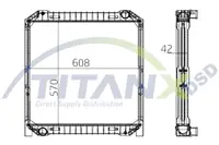 Radiator racire motor (cu rama) potrivit IVECO EUROCARGO I-III 8060.45.6090-8060.45STCA 01.91-09.15