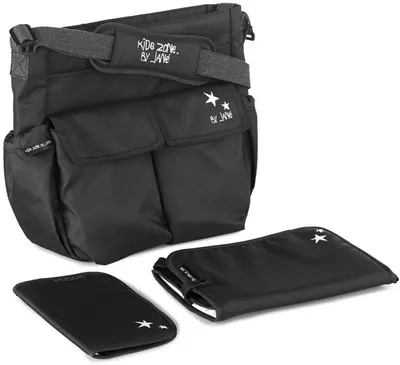 Geantă pentru cărucior Jane - Mama Bag, negru