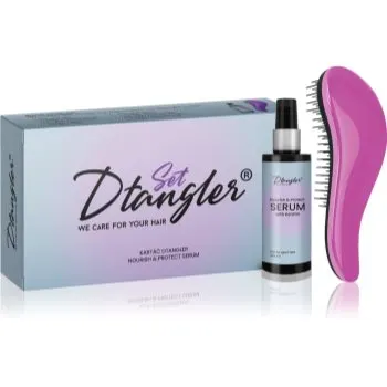 Dtangler We Care For Your Hair Set set cadou pentru păr Metallic Pink