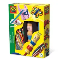 Set de tricotat de jucarie cu papusa frantuzeasca