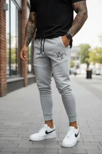 Pantaloni de trening gri conici 12347 13-4.2