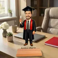 Caricatura pentru absolvent facultate - Statueta Personalizata tip Trofeu