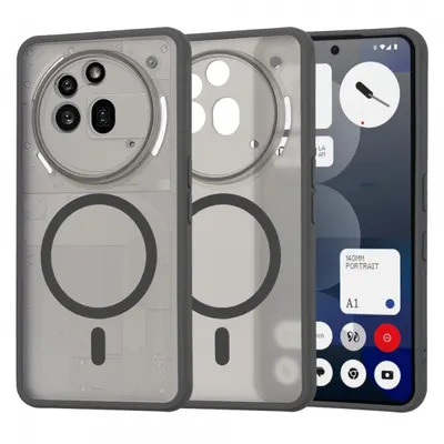 Husa MagSafe pentru Nothing Phone (3a) Pro, Techsuit, HaloFrost, Fumurie
