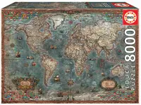 Puzzle 8000 piese - Historical World Map