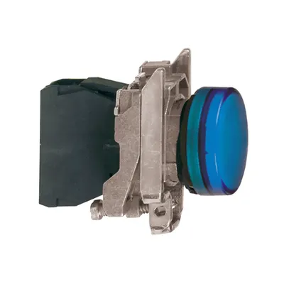 Lampa Rotunda Ø 22 - Ip65 - Albastra - Integral Led - 24 - 120 V - Papuci - Atex