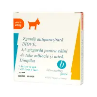 LABORATOIRES BIOVE, deparazitare externă câini, zgardă LABORATOIRES BIOVE, deparazitare externă câini, S-M, zgardă, 45 cm, 1buc