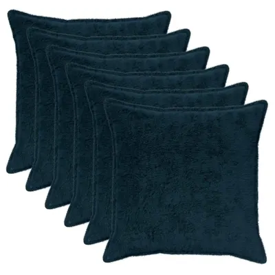 vidaXL Husă pentru pernă 6 buc. HOUTEN Albastru marin 70 x 70 cm