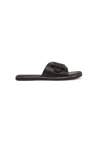 Slapi dama - 2-27107-44 - Piele naturala - Negru