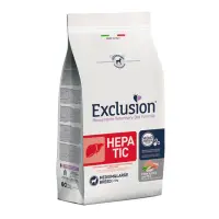 EXCLUSION Monoprotein VD Hepatic Medium&Large, M-XL, Porc și Orez, dietă veterinară, hrană uscată câini, sistem hepatic, 12kg